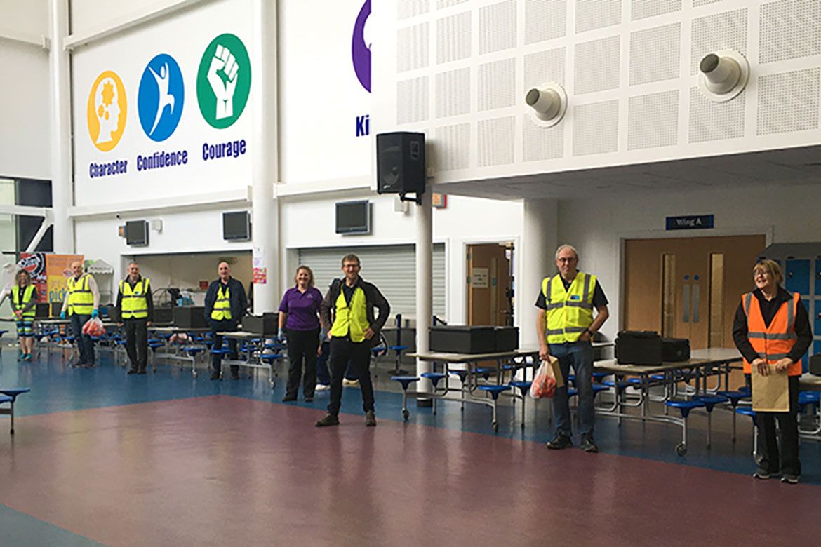 Staff at South Lanarkshire Community Meals Service