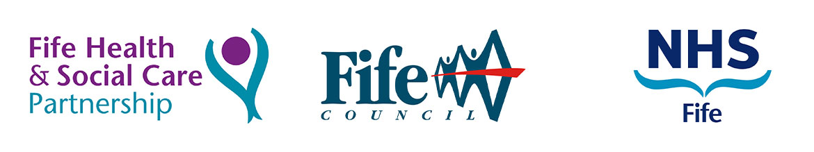 Fife HSCP, Council and NHS logos