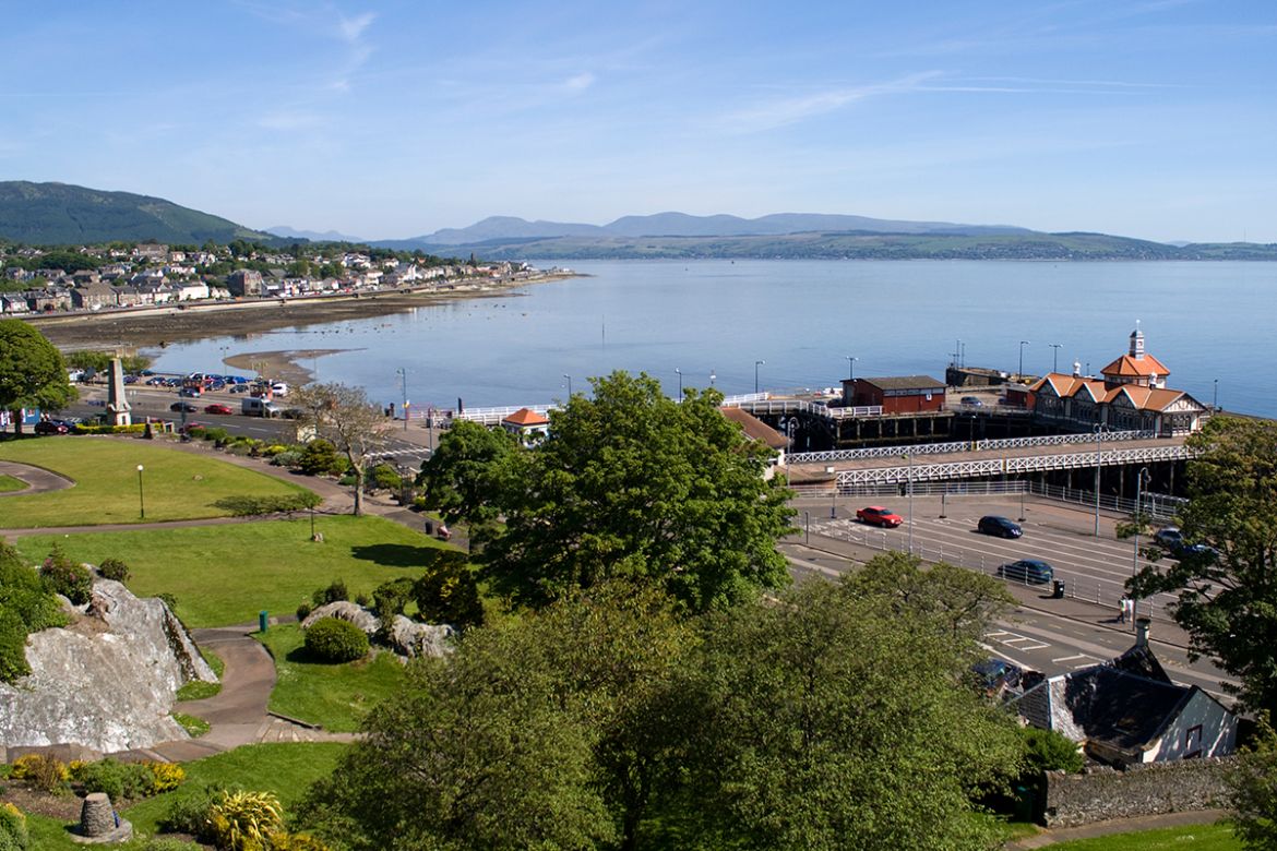 Dunoon seafront and pier