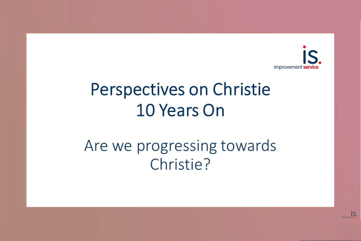 Screenshot from Are We Progressing Towards Christie? video