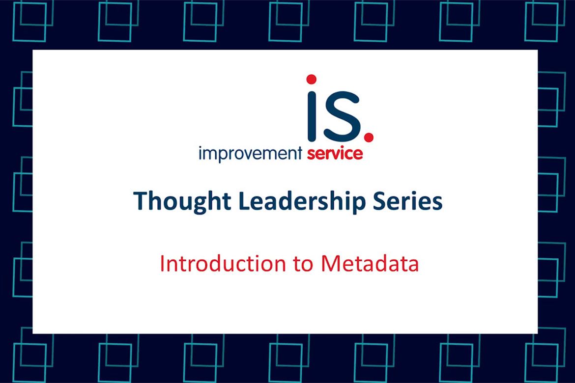Thought leadership - introduction to metadata