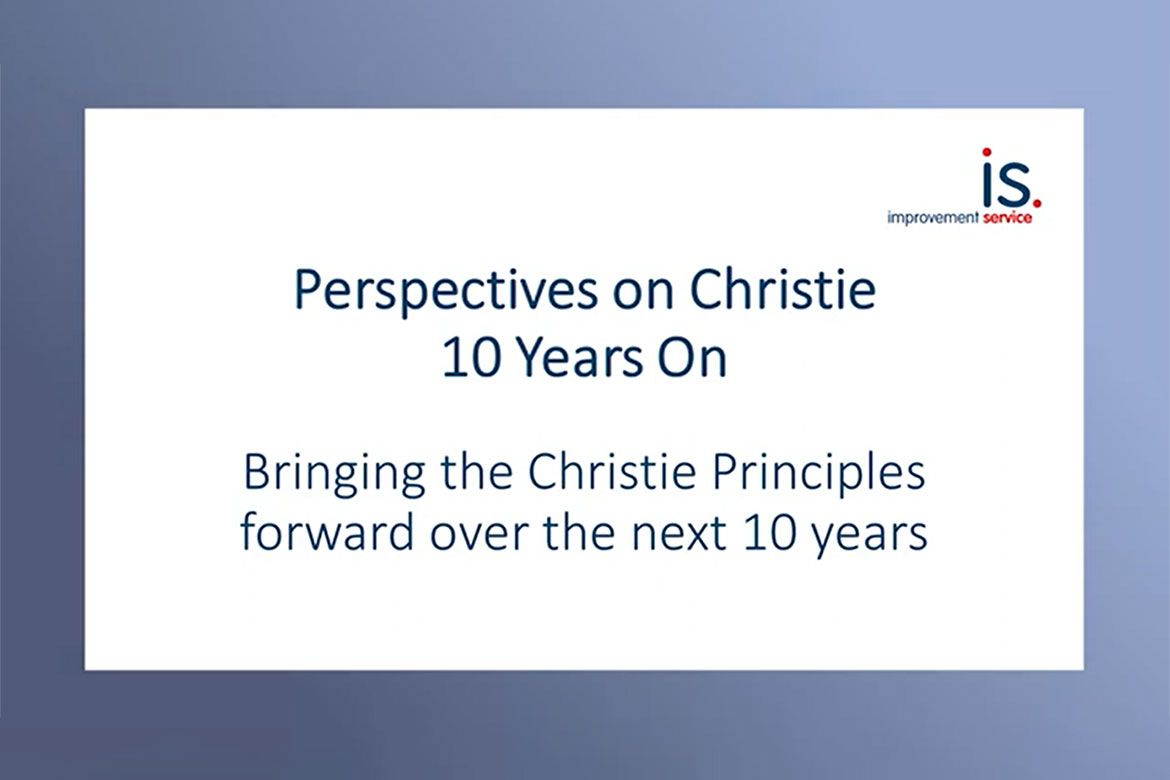 Screenshot from Bringing the Christie principles forward over the next 10 years