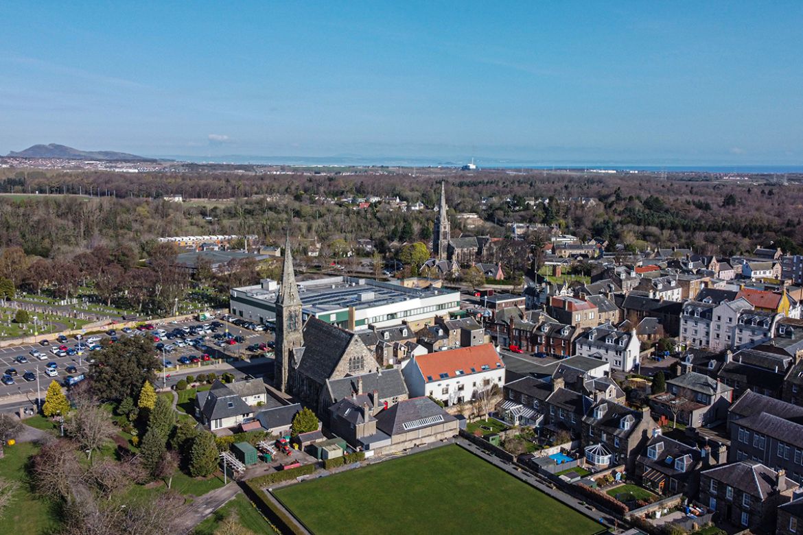 Aerial view of Dalkeith