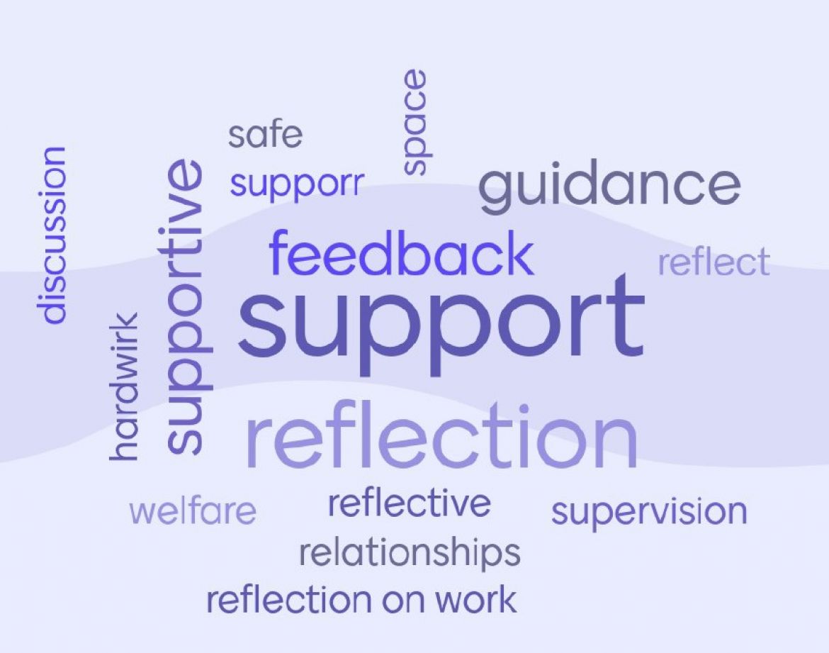 Responses to 'what does supervision mean to you?' before the training session