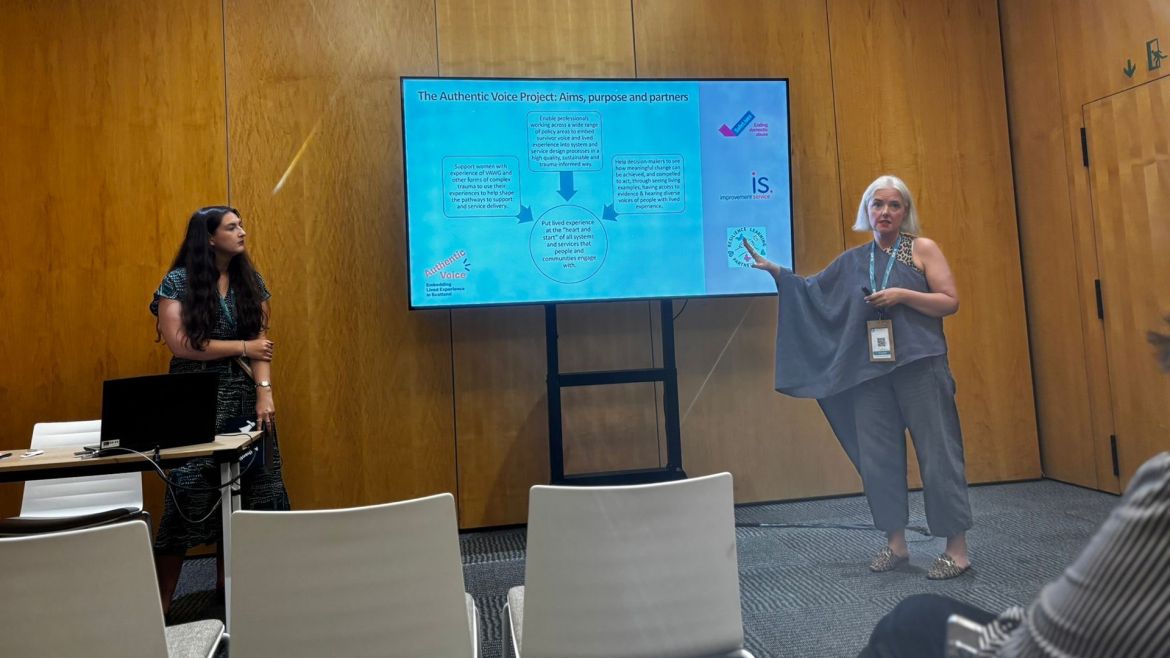Presenting the Authentic Voice project at the European Conference on Domestic Violence