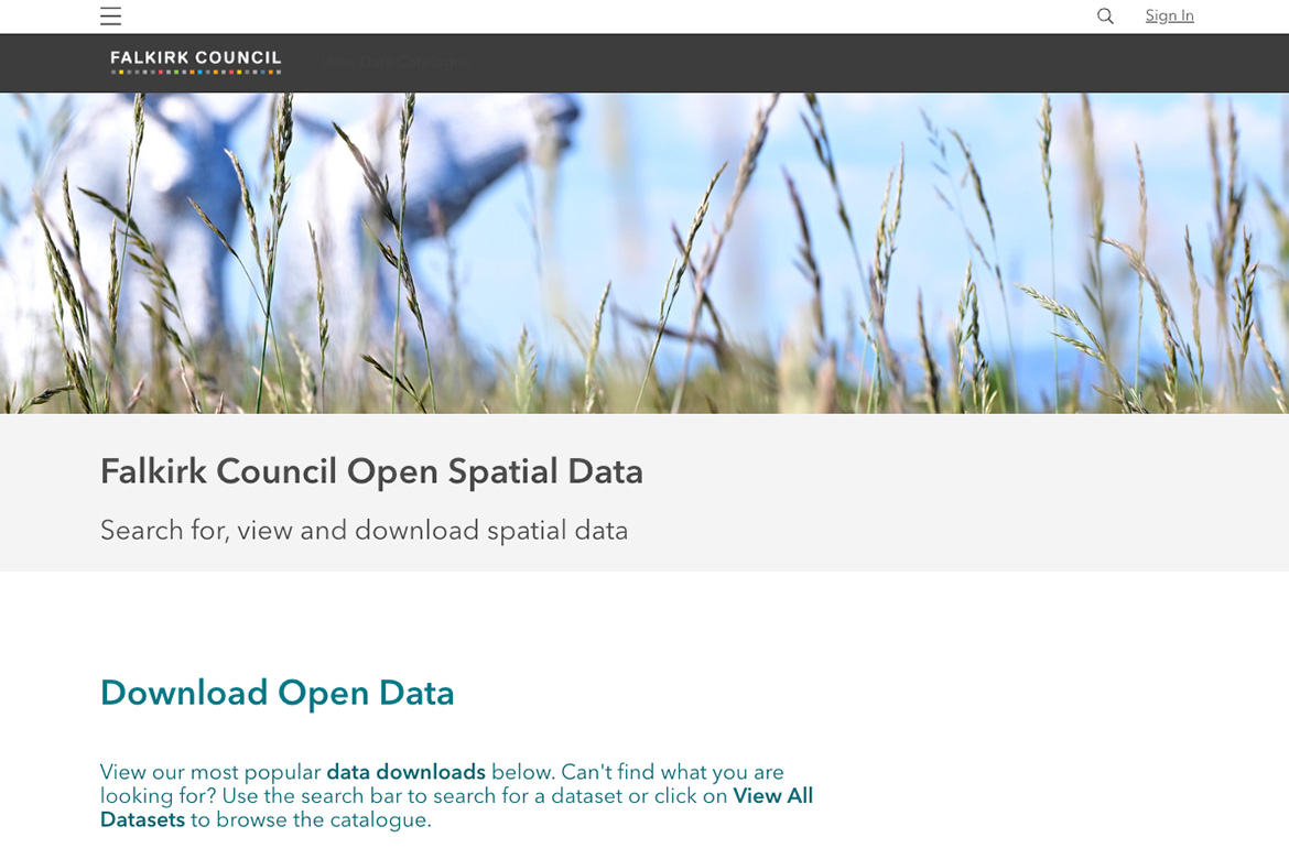 Democratising access to information: Falkirk Council Open Spatial Data ...