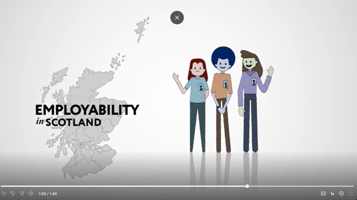 Screenshot from the Value of Work animation