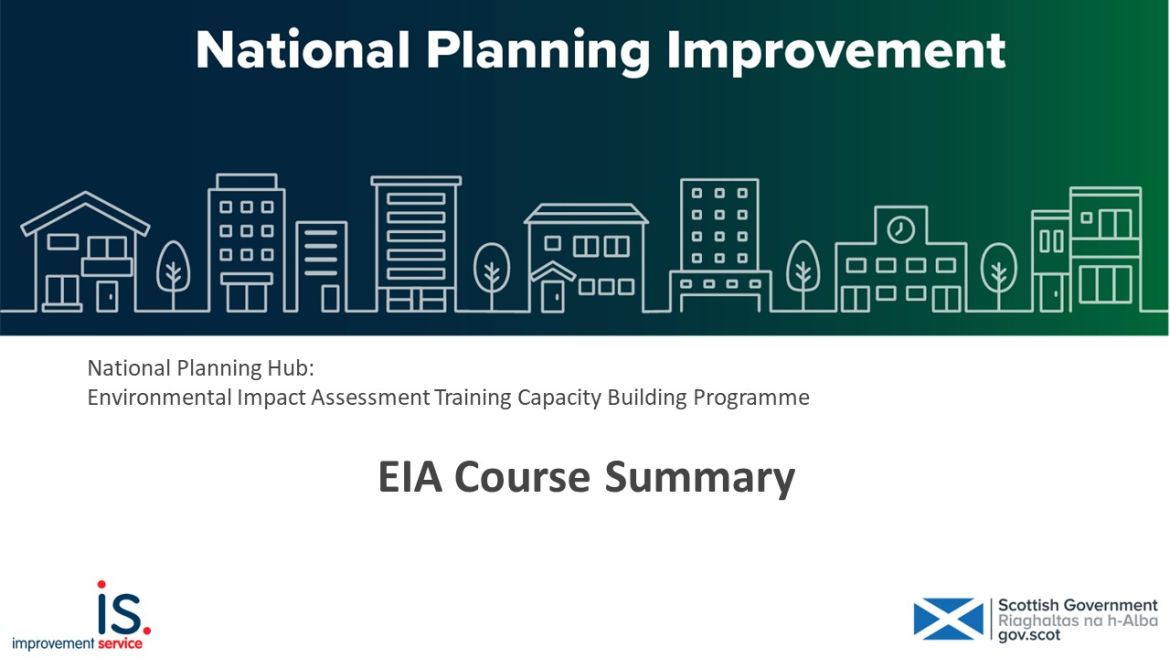 EIA Course Summary